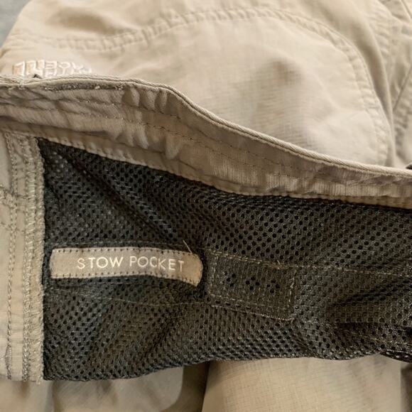 The North Face Pants Womens 6 Grey Nylon Roll Up Stow Pocket Drawstring Hiking - Picture 14 of 16